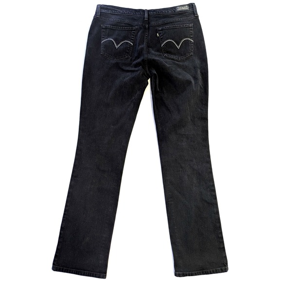 Levi's Other - Levis 505 Straight Leg Jeans Black Tab Embroidered Pocket Mens 31x34 15505-0026